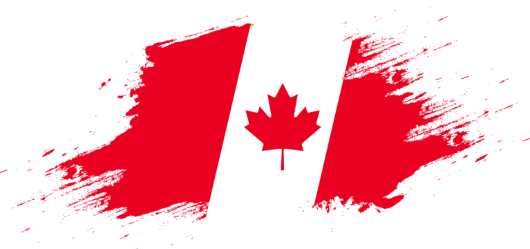 pngtree creative brush flag canada png image 6153014